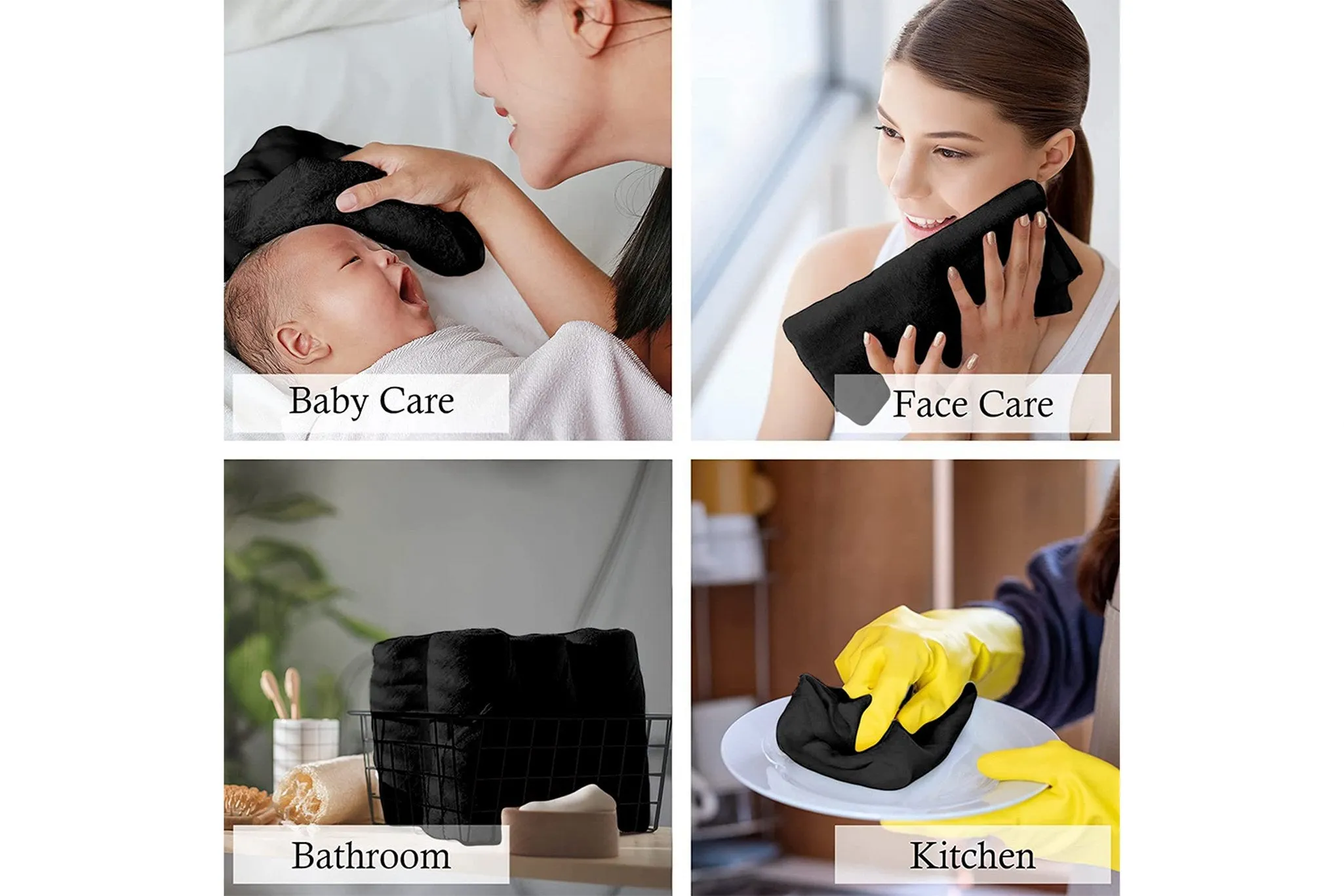 288 Bulk Pack 24 Dozen Luxury Cotton Washcloths (13x13 Inches) - Easy Care,Thick Super Soft Highly Absorbent quick dry, Premium Cotton Hand Towels