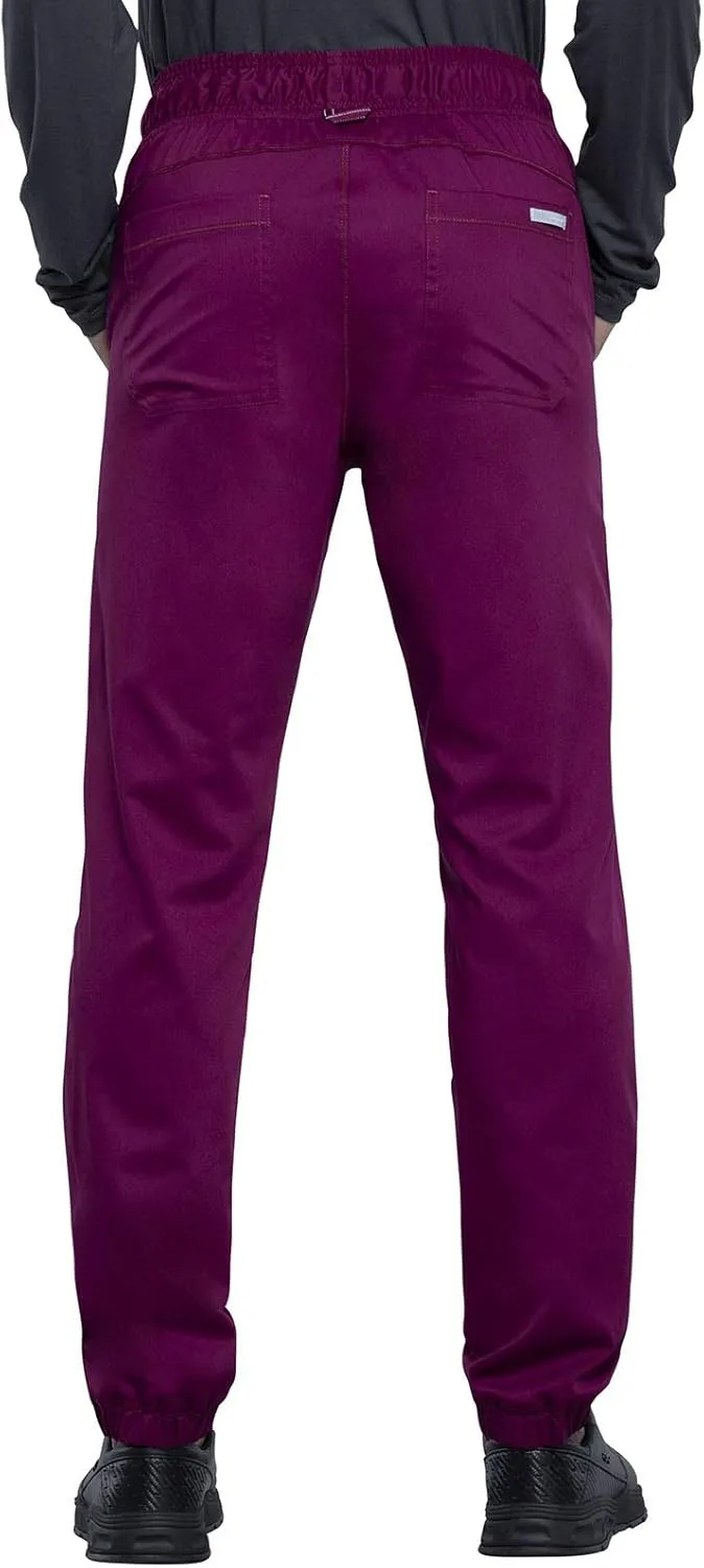 Cherokee Men Scrubs Pant Natural Rise Jogger with Zip Cargo Pocket WW012