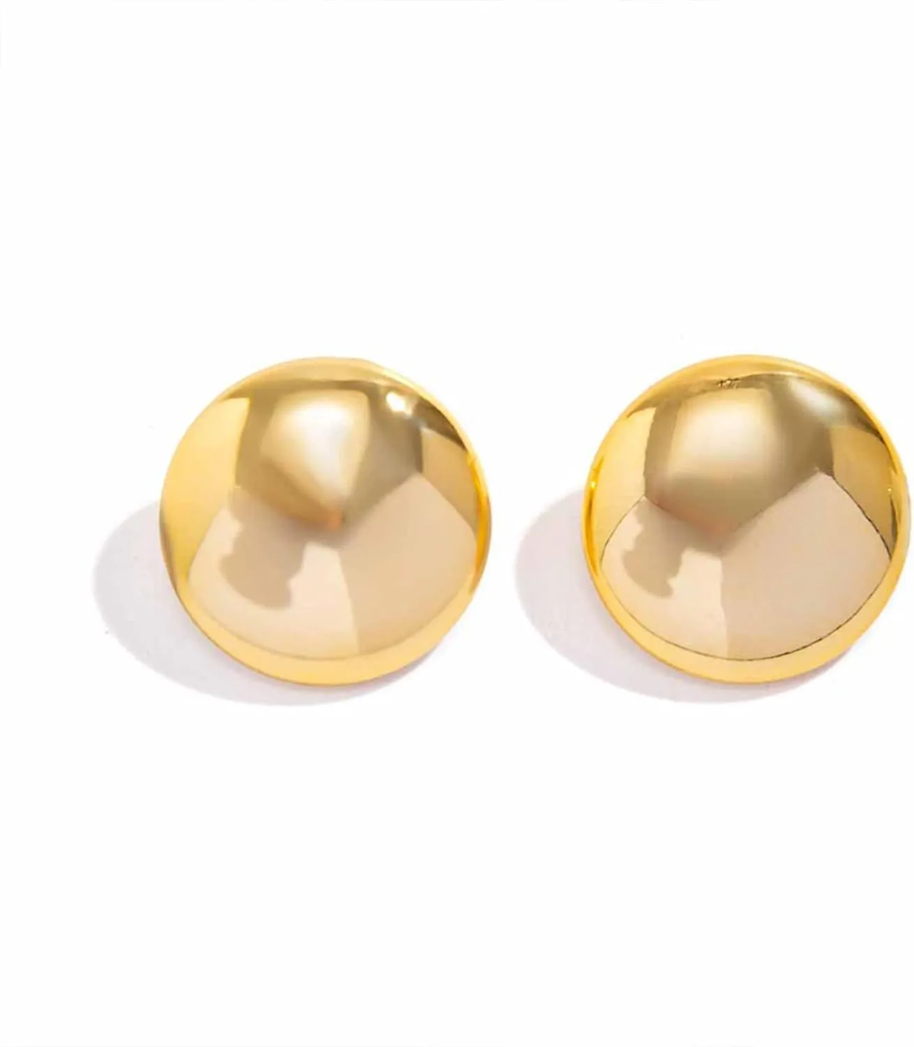 Gold Statement Earrings for Women Chunky Silver Earrings Big Gold Dangle Earrings for Women Vintage Geometri Earrings Chunky Gold Jewelry