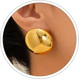 Gold Statement Earrings for Women Chunky Silver Earrings Big Gold Dangle Earrings for Women Vintage Geometri Earrings Chunky Gold Jewelry