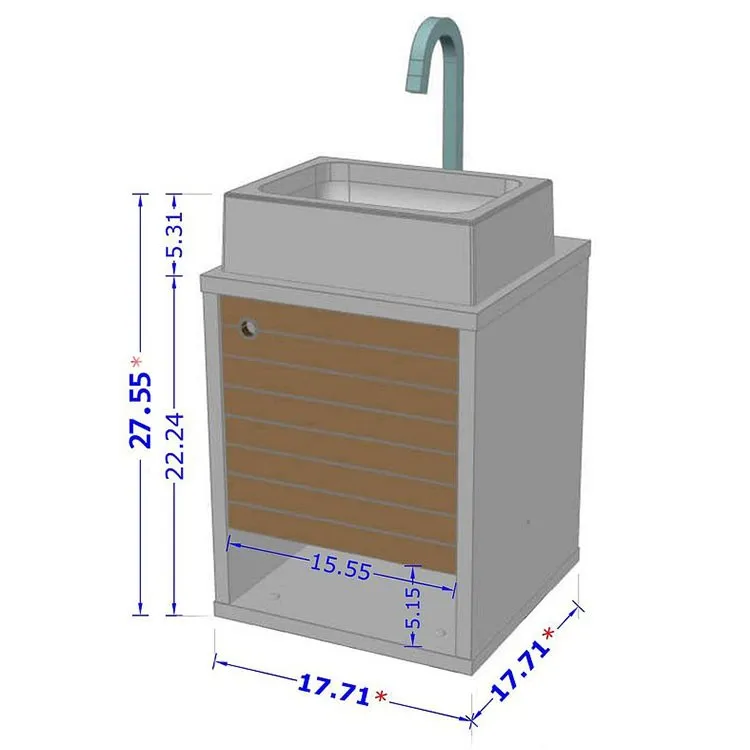 Liberty Floating 17.71" Bathroom Vanity Sink