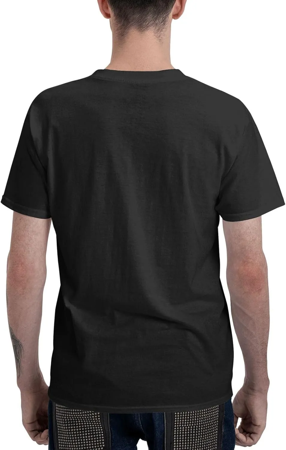 Man's T Shirt Short Sleeve Crewneck Tee Teenager Cool Summer Cotton Shirt