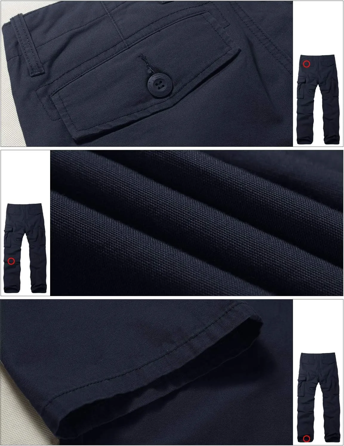 Match Men's Casual Wild Cargo Pants Outdoors Work Wear #6531