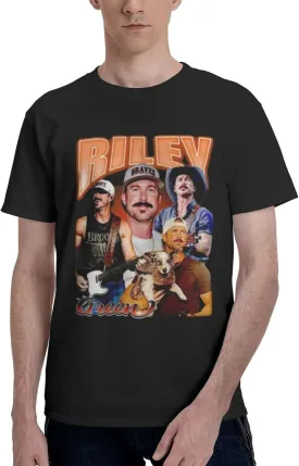 Men's Cotton Short-Sleeved T Shirt Funny Crewneck Top Tee