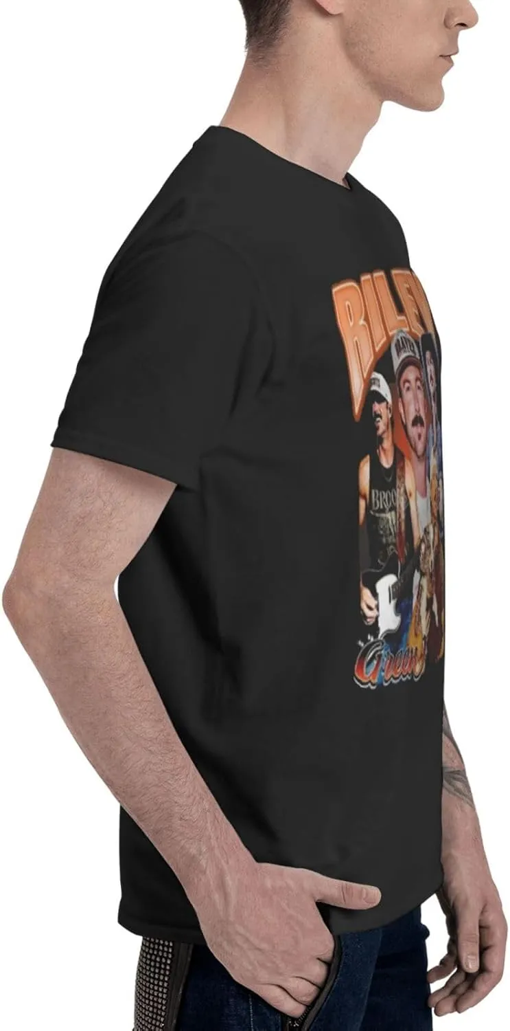 Men's Cotton Short-Sleeved T Shirt Funny Crewneck Top Tee