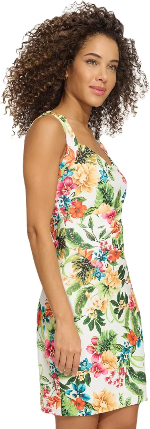 Siena Women's Sleeveless Sweetheart Neck Sheath Mini Dress