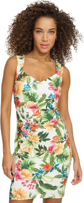 Siena Women's Sleeveless Sweetheart Neck Sheath Mini Dress