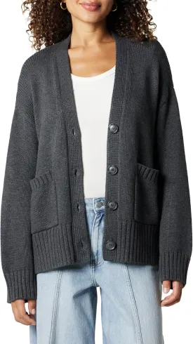 The Drop Women's Brigitte Cotton Blend Chunky Cardigan