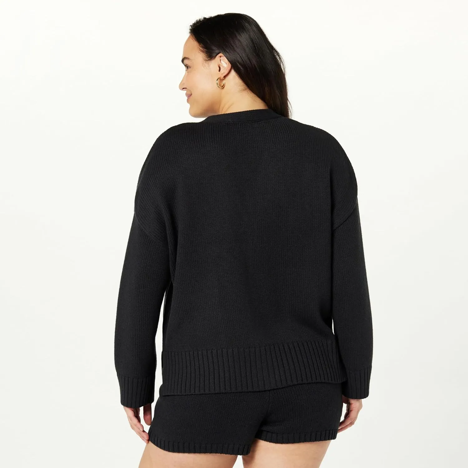 The Drop Women's Brigitte Cotton Blend Chunky Cardigan