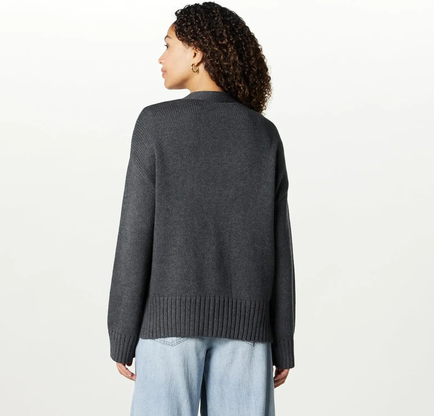 The Drop Women's Brigitte Cotton Blend Chunky Cardigan