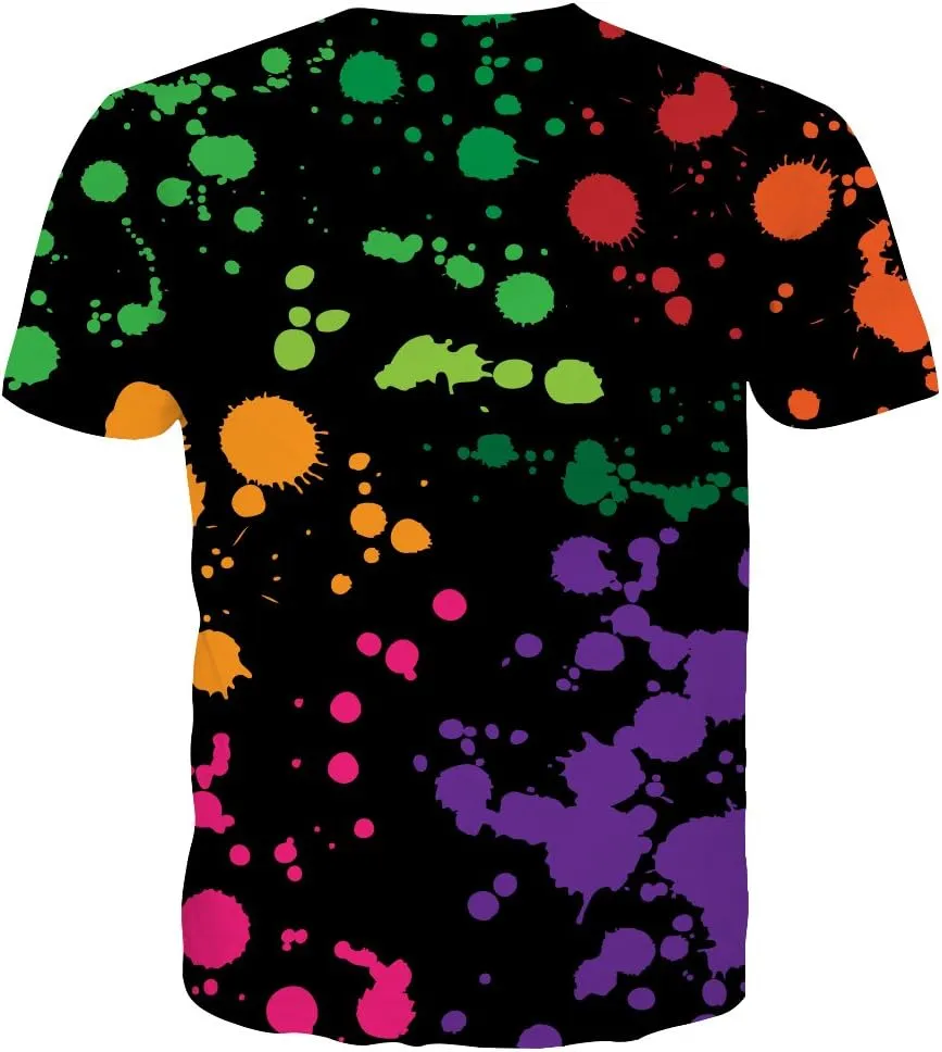 Unisex 3D Graphic Print Shirts for Mens Women Casual Short Sleeve Tee Shirts Top