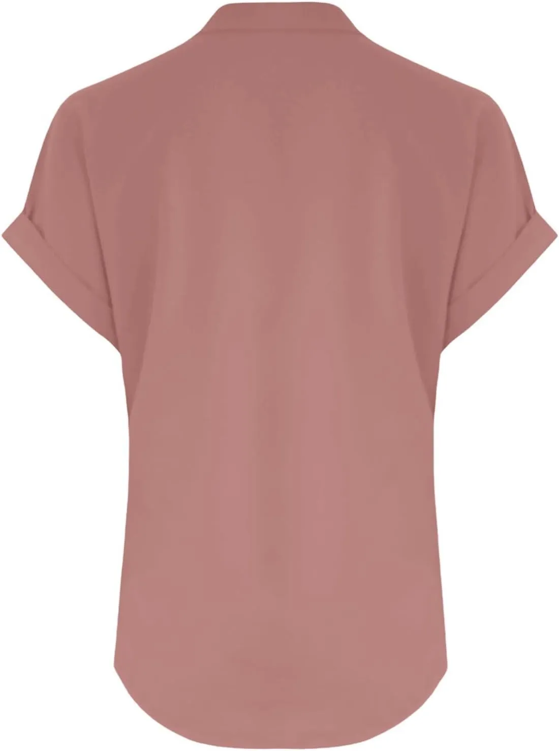 Women's Henley Shirts Linen Short Sleeve V Neck Dressy Casual Loose Fit Tops Summer Cute Flowy Blouses 2025 Trendy