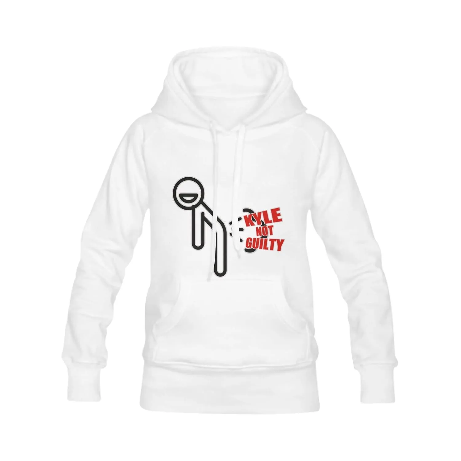 Ztpic Kyle Was Guilty Men's Pullover Sweatshirt Drawstring Long Sleeve Casual Hooded Solid Hoodies Made In USA White